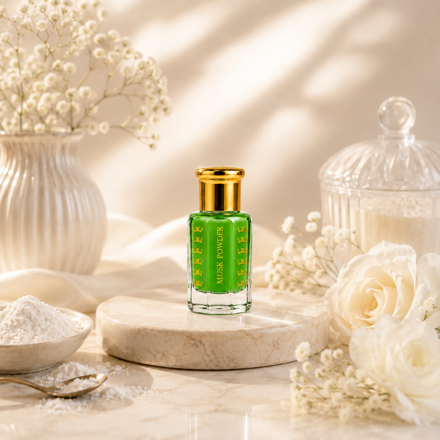 Musk Powder parfumolie met zachte poederige muskgeur