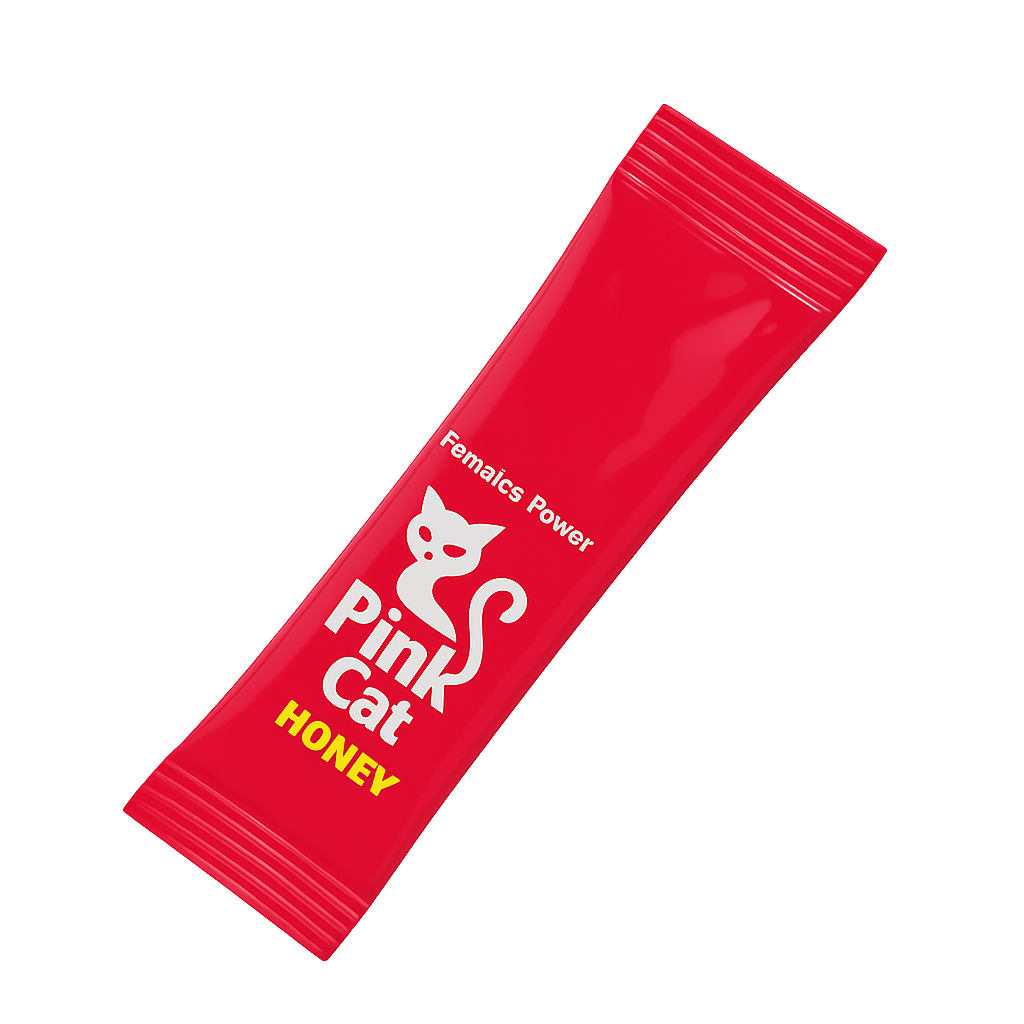 Pink Cat Honey Pouches