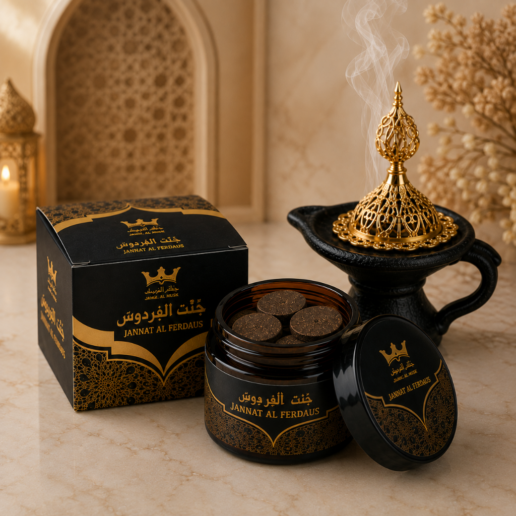 luxe Arabische premium bakhoor uit de UAE met warme oriëntaalse geur.